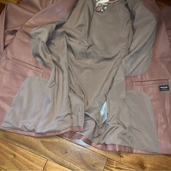 NWT Wildfang Soft Empower Vegan Leather Tux Blazer - Picture 10 of 14